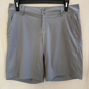 Columbia Womens Shorts Omni Shield Advanced Repellency Gray Size 14- 9"Inseam